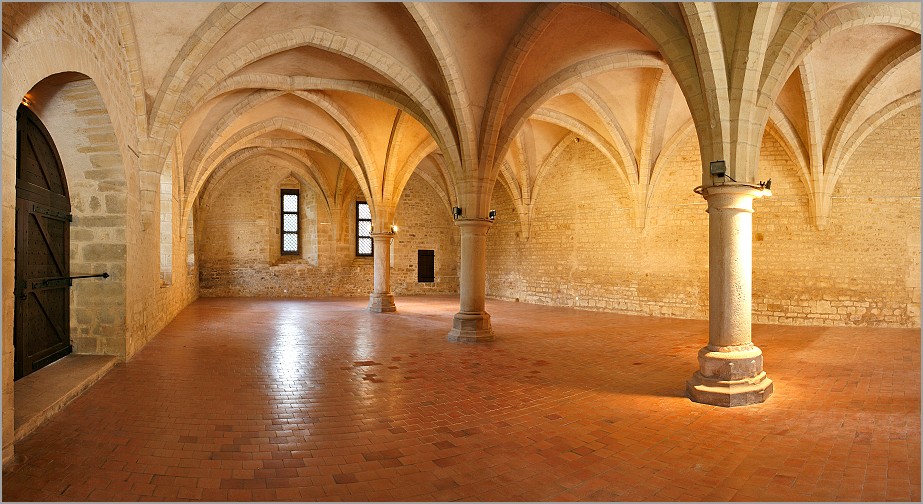 Abbaye cistercienne de Noirlac - le cellier - CHER 18 (CANON 5D + EF 24mm L F1,4 USM)