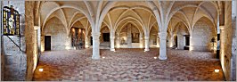 Abbaye de Royaumont - La cuisine en vue panoramique (Oise) CANON 5D + EF 20mm F2,8 USM