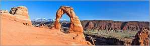 Delicate Arch en panoramique - Arches National Park (CANON 5D + EF 50mm)