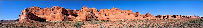 Great Wall en vue panoramique - Arches National Park (CANON 5D + EF 50mm)