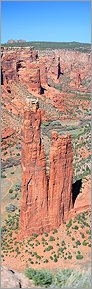 Spyder Rock en vue panoramique - Canyon de Chelly - ARIZONA USA (CANON 5D + EF 100 macro