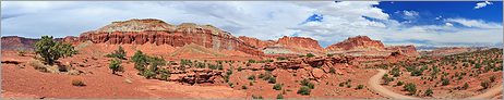 Capitol Reef National Park - Panorama Point en vue panoramique (CANON 5D + EF 50mm F1,4)