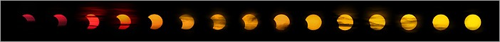 Chapelet de l'éclipse partielle de Soleil du 31-05-2003 (CANON 10D)