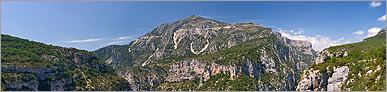 Gorges du Verdon, panoramique depuis le balcon de la Mescla - Alpes de Haute Provence (CANON 10D + EF 17-40 L)