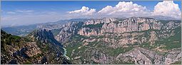 Gorges du Verdon, panoramique depuis le col d'Illoire - Alpes de Haute Provence (CANON 10D + EF 17-40 L)