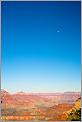 Grand Canyon NP - Yavapai Point avec la Lune (CANON 5D + EF 50mm)