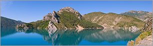 Panoramique sur le lac de Castillon (CANON 10D + EF 17-40 L)