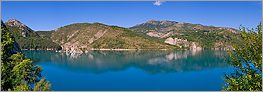 Panoramique sur le lac de Castillon - Alpes de Haute Provence (CANON 10D + EF 17-40 L)