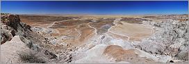 Petrified Forest National Park - Blue Mesa en vue panoramique (Ouest USA) CANON 5D + EF 24mm L F1,4 USM