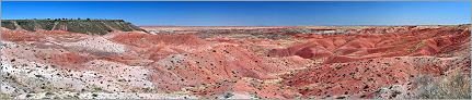 Petrified Forest National Park - Painted Desert en vue panoramique (Ouest USA) CANON 5D + EF 50mm F1,4 USM