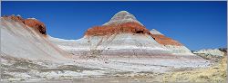 Petrified Forest National Park - The Tepees en vue panoramique (Ouest USA) (CANON 5D + EF 100 macro F2,8 USM)