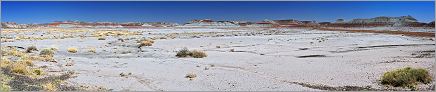 Petrified Forest National Park - The Tepees en vue panoramique (Ouest USA) (CANON 5D + EF 50mm F1,4)